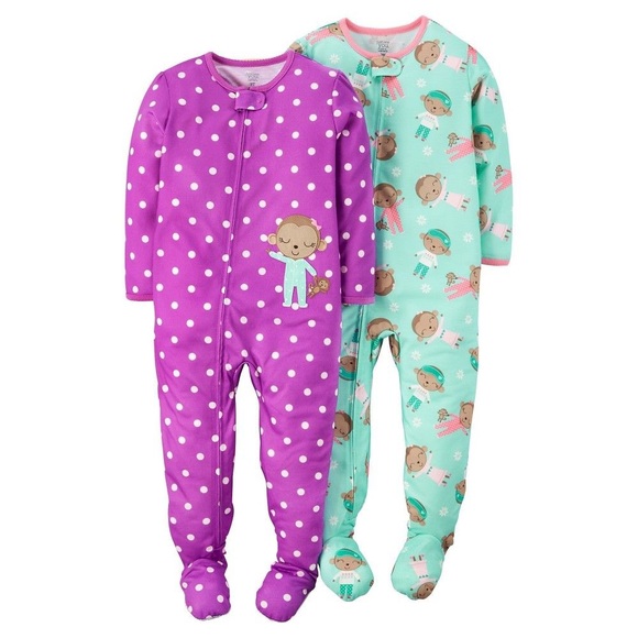 Carters Just One You Made by Baby Girls Infant Monkey Girl 2pc Dress Set